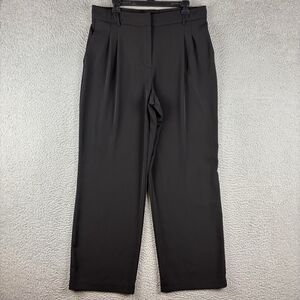 Maison d' Amelie Paris Wide Leg Dress Pants Women’s Size 12 Black (Stain)